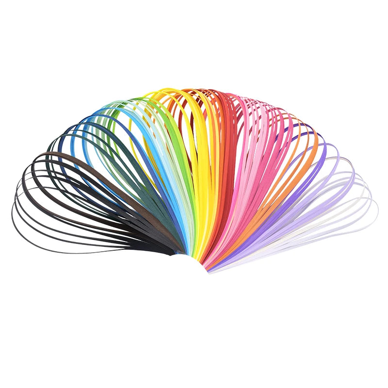 Papier voor kaarten maken of scrapbook quilling strips mix kleuren