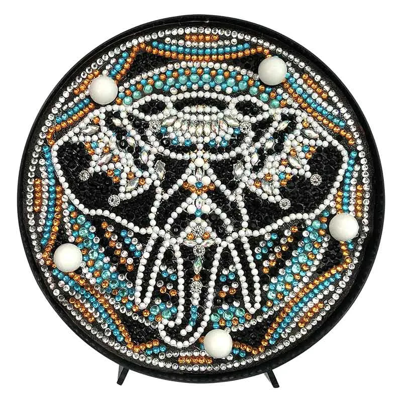 Diamond Painting Lamp met Mandala en Landschap Ontwerp