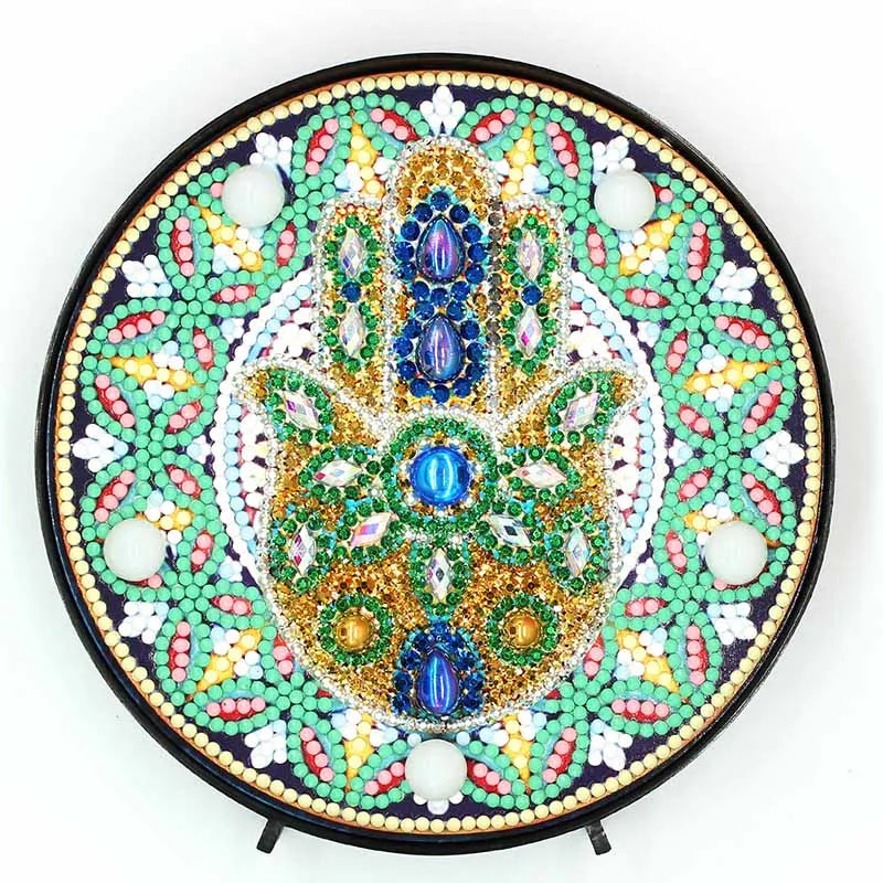 Diamond Painting Lamp met Mandala en Landschap Ontwerp