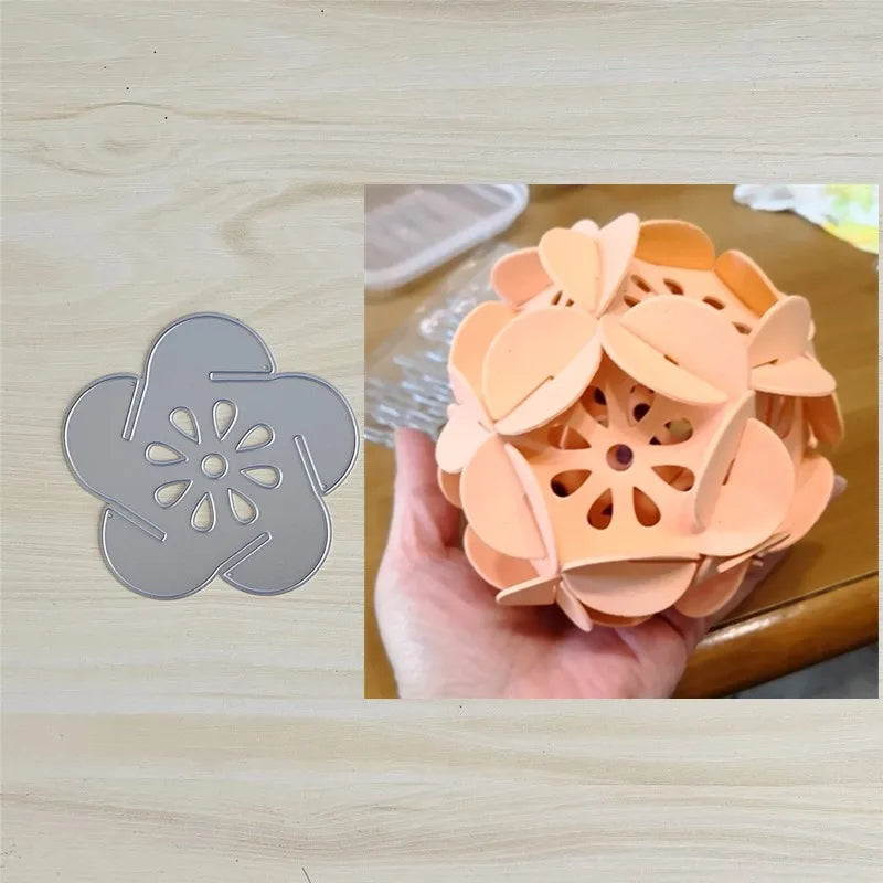 Metalen snijmal Bloemenbal – 8x7,8 cm voor scrapbooking en kaarten