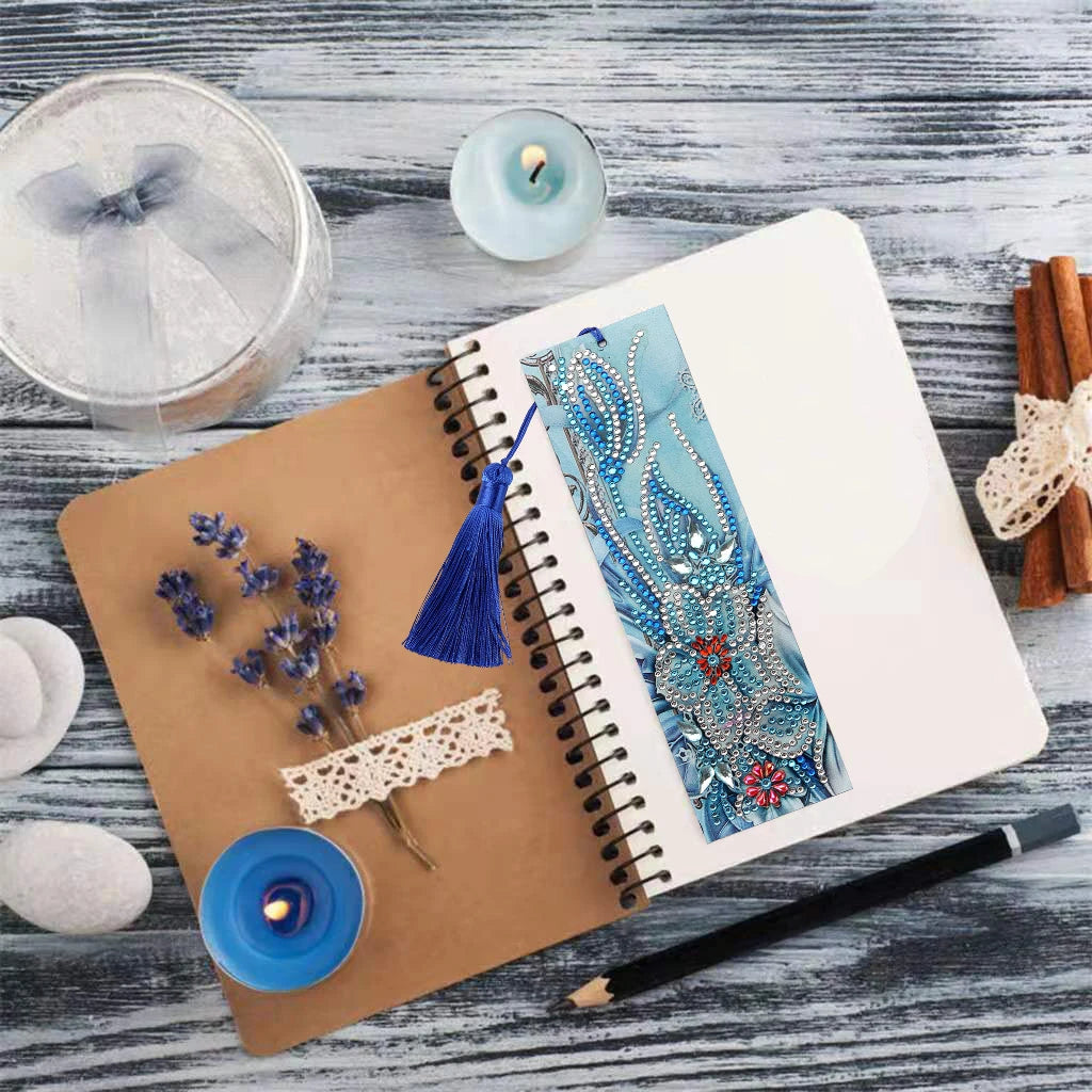 Diamond Painting Boekenlegger met Vlinder en Speciale Vormige Steentjes