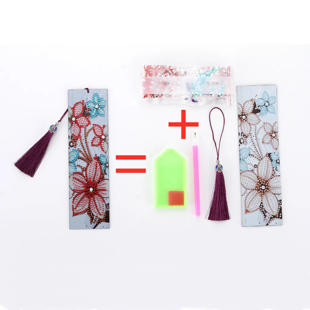 Diamond Painting Boekenlegger met Vlinder en Speciale Vormige Steentjes