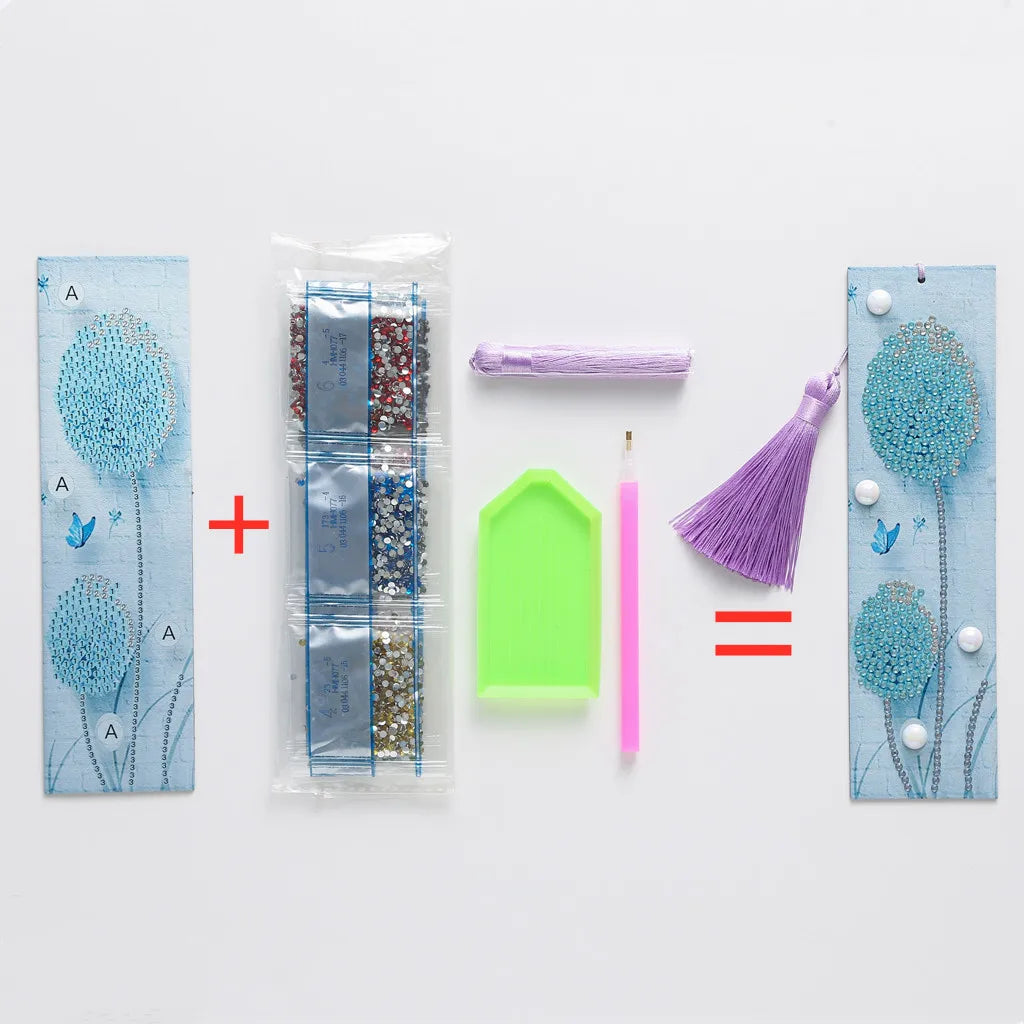 Diamond Painting Boekenlegger – Speciale Vorm Steentjes