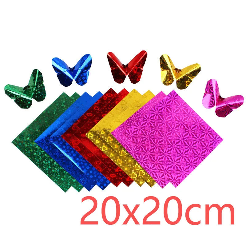 Vierkante Origami Vellen - Glanzend Laserpapier (50 stuks)