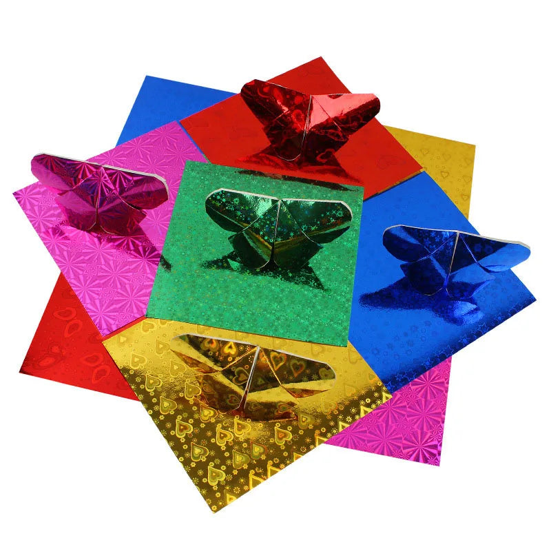 Vierkante Origami Vellen - Glanzend Laserpapier (50 stuks)