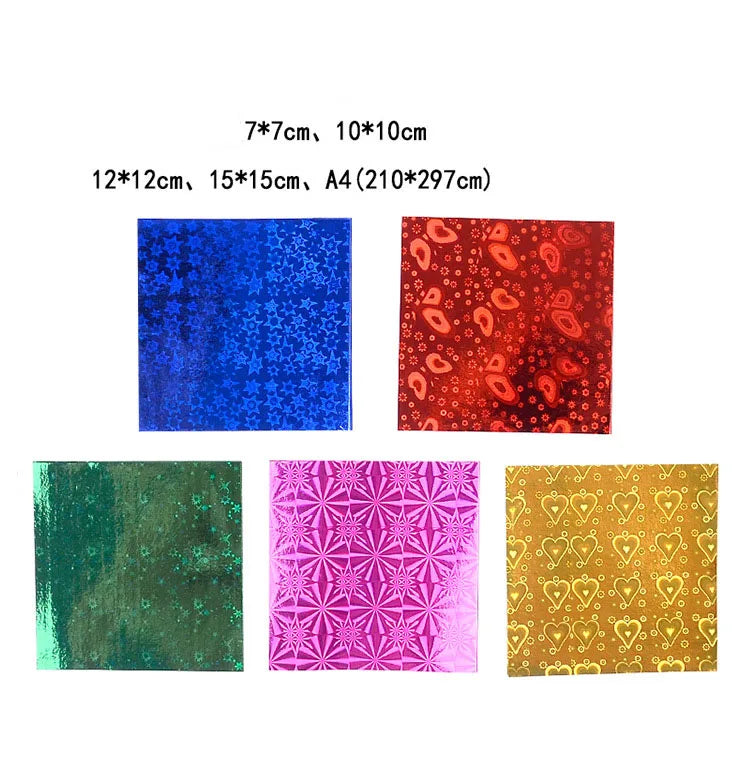 Vierkante Origami Vellen - Glanzend Laserpapier (50 stuks)