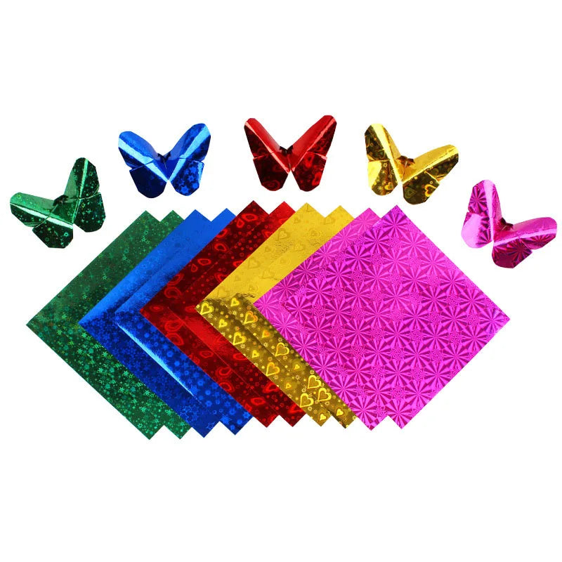 Vierkante Origami Vellen - Glanzend Laserpapier (50 stuks)