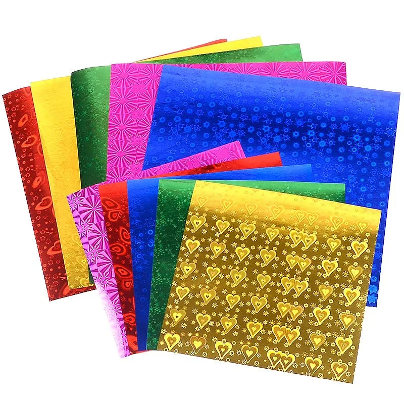 Vierkante Origami Vellen - Glanzend Laserpapier (50 stuks)