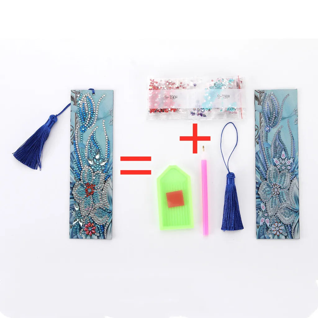 Diamond Painting Boekenlegger met Vlinder en Speciale Vormige Steentjes