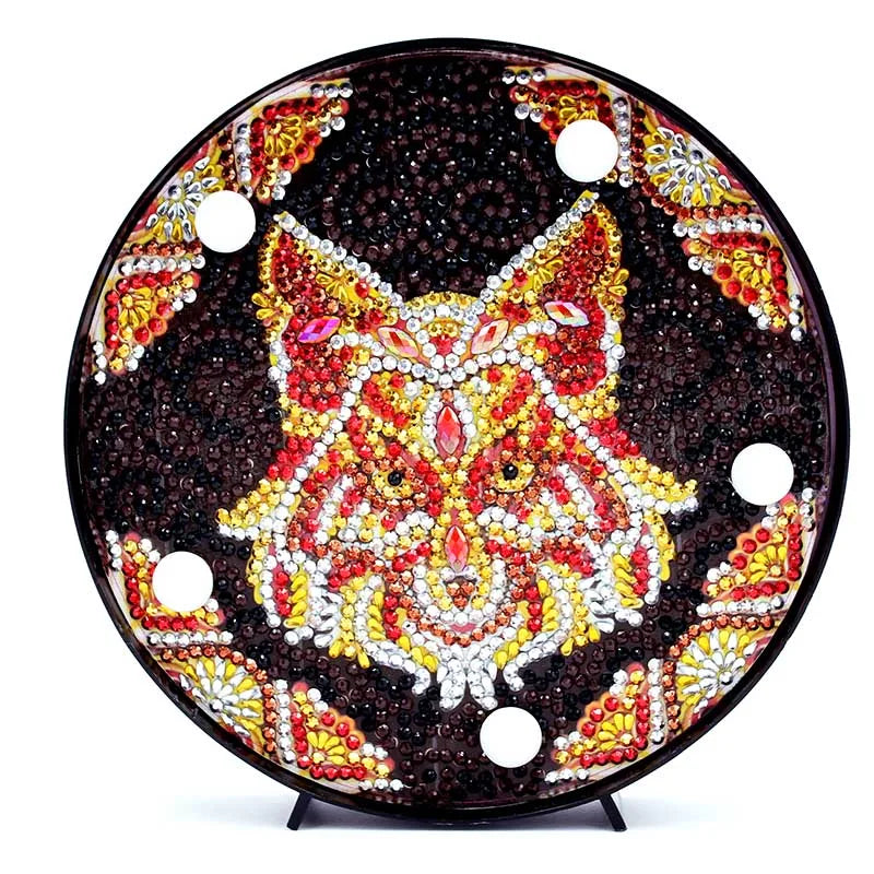 Diamond Painting Lamp met Mandala en Landschap Ontwerp