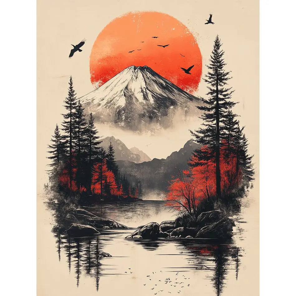 Schilderen op nummer - Diverse landschappen (keuze uit 15 afbeeldingen)