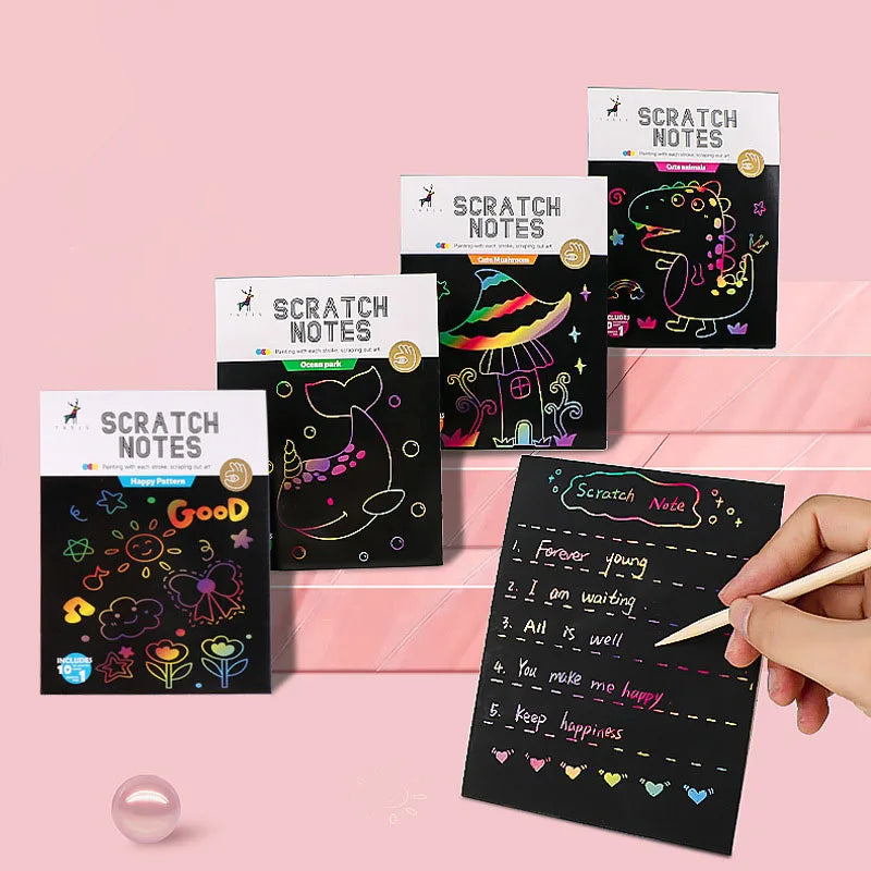 Krastekeningen set Regenboog Papier met Pen – Creatief Speelplezier voor Kinderen
