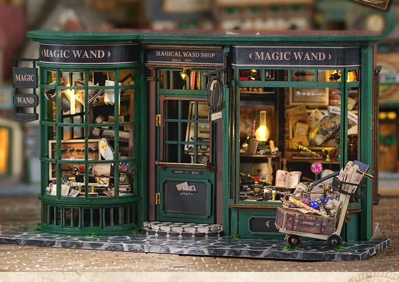 Zelfbouw Miniatuurhuisje – Met Houten Miniatuurmeubels (1:24 schaal) - F032