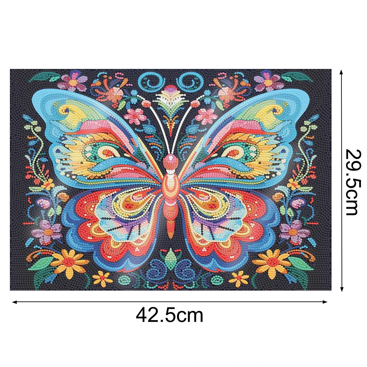 Diamond Painting Placemat met Vlinder – Uniek Handgemaakt Tafelkleed