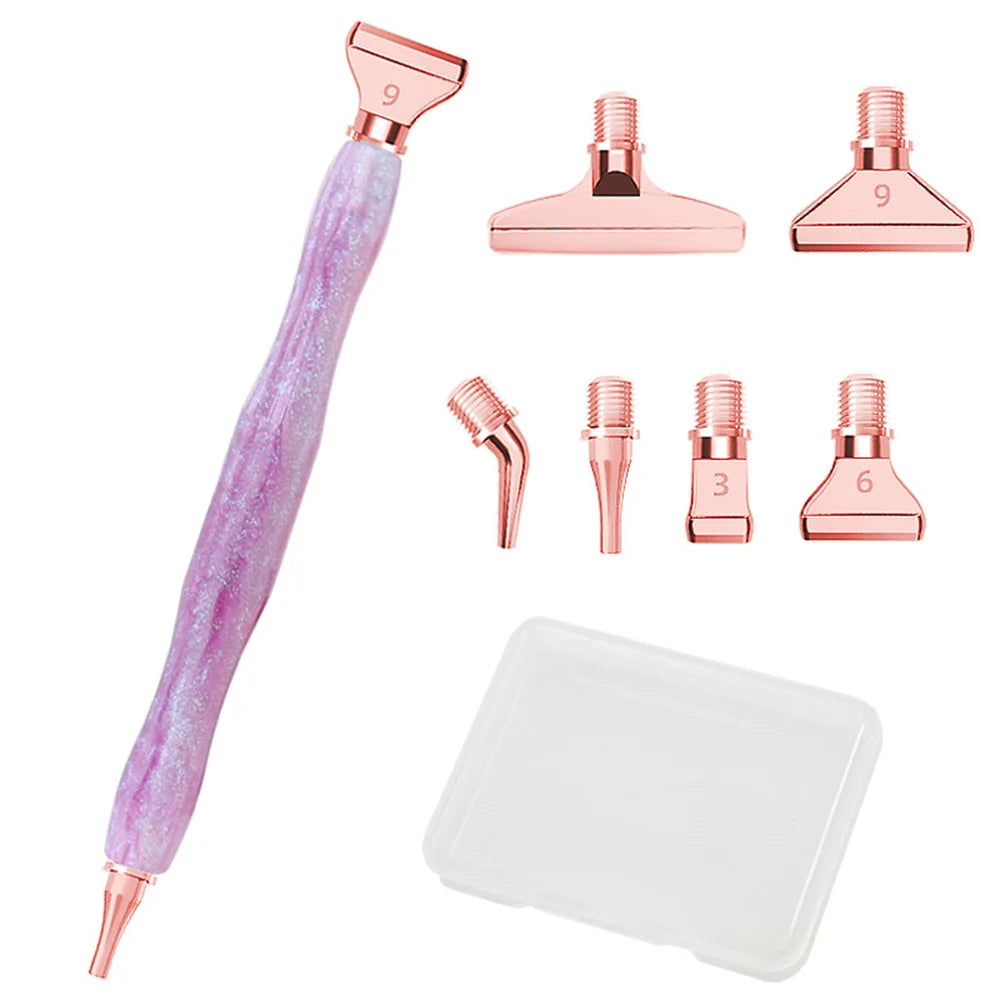 Diamond Painting Pen met opzetstukjes – Resin en metalen punten