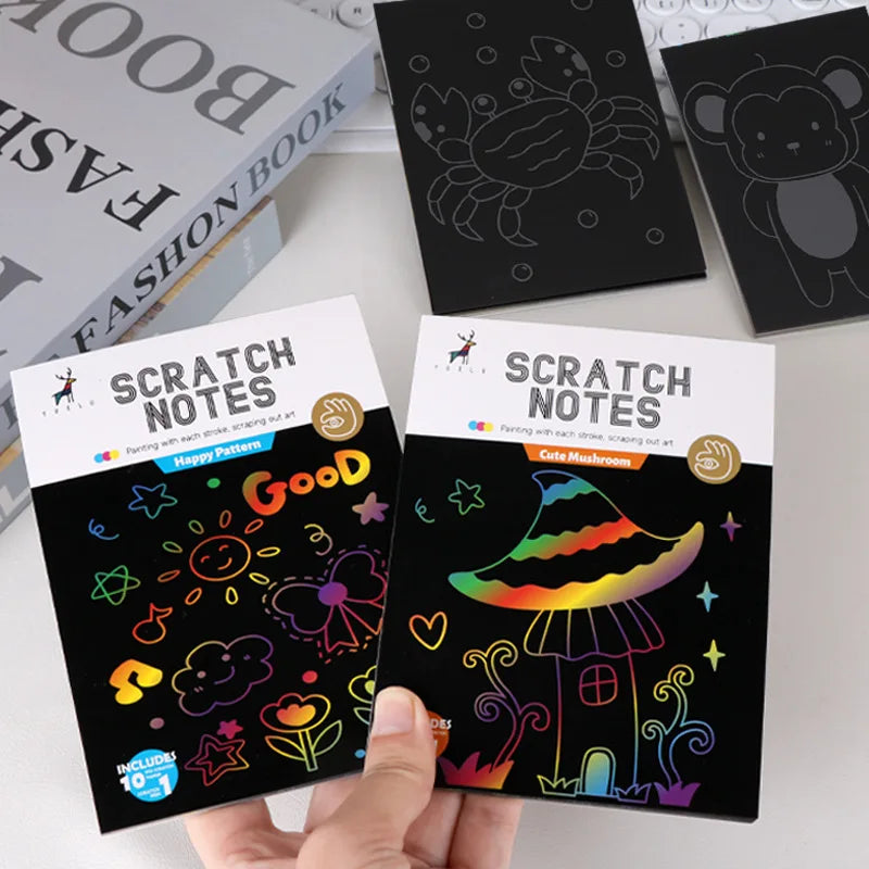 Krastekeningen set Regenboog Papier met Pen – Creatief Speelplezier voor Kinderen