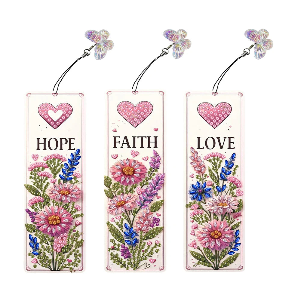 Diamond Painting Boekenlegger Set met Hanger -