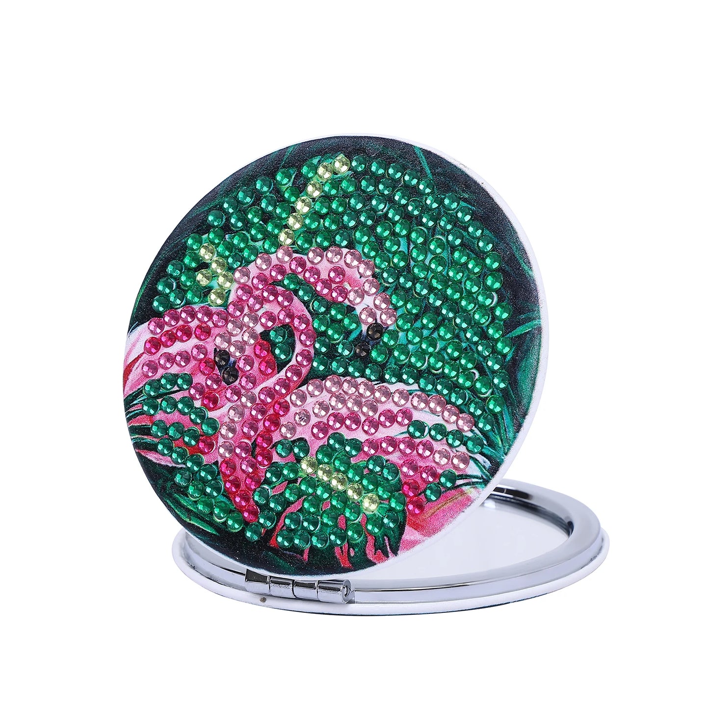 Diamond Painting Make-up Spiegel - Flamingo