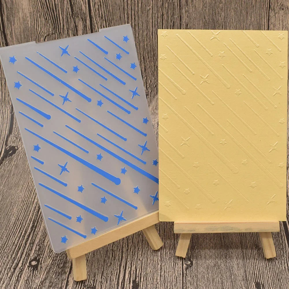 Embossing folder met sterrenpatroon voor scrapbooking en kaarten