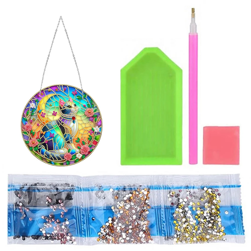 Diamond Painting Hangend ornament – Zonvanger Kristalsteentjes - KJ0108