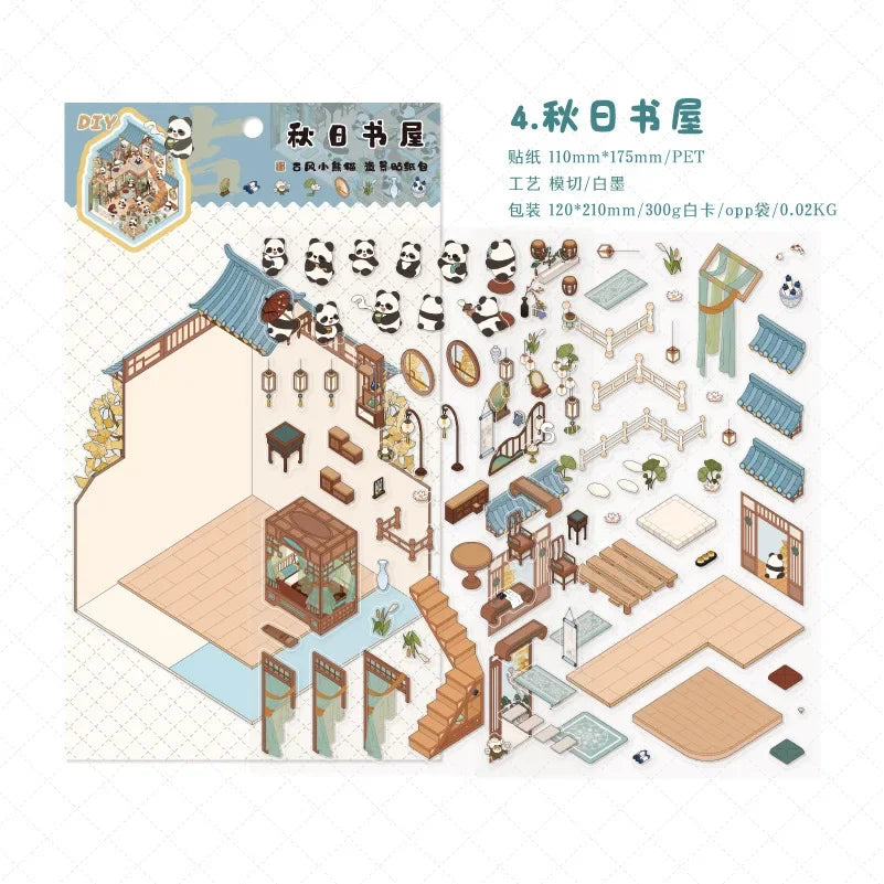 Sticker homestyling set Pandan Village creatieve interieur stickers