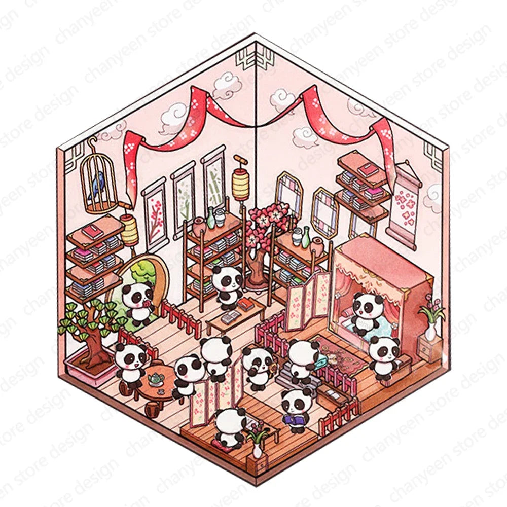 Sticker homestyling set Pandan Town – Miniatuur interieur stickerset