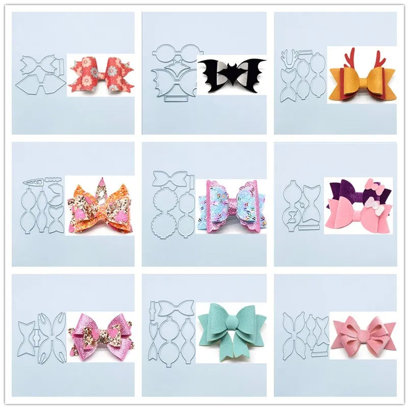 Metalen snijmal Eenhoorn Bloem Strik voor scrapbooking en kaarten