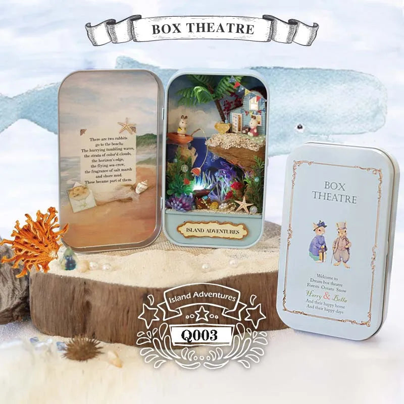 Zelfbouw Miniatuurhuisje in Theaterdoos – Creatieve Bouwset