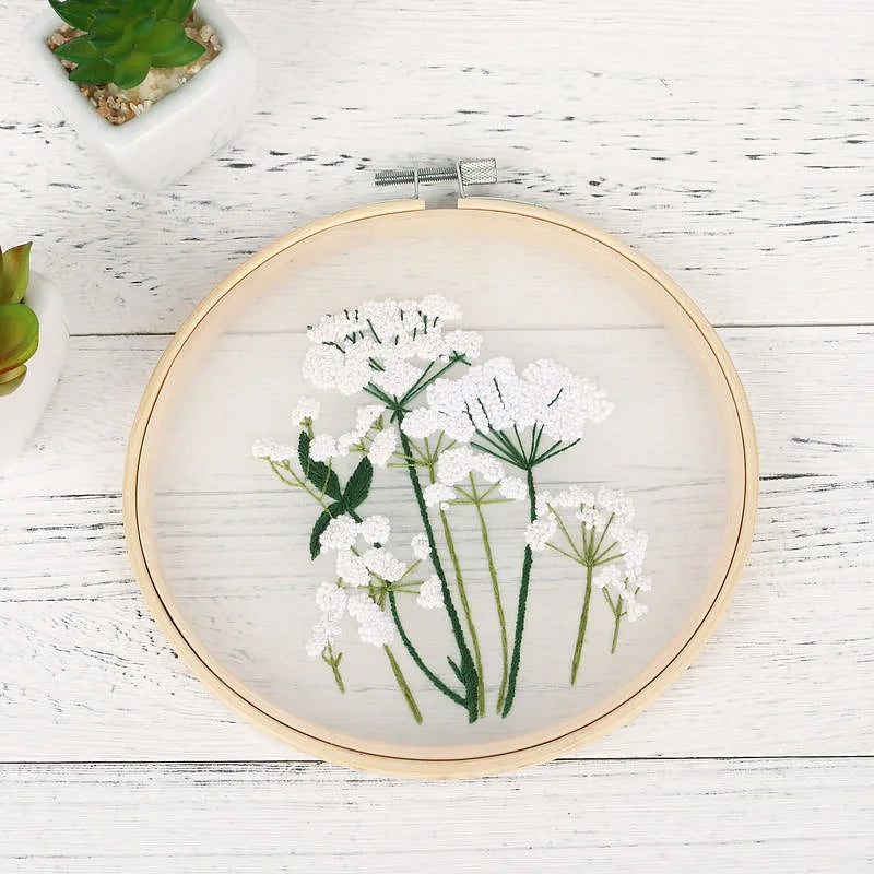 Borduurpakket Rond – Bloemen en Planten Patroon voor Beginners