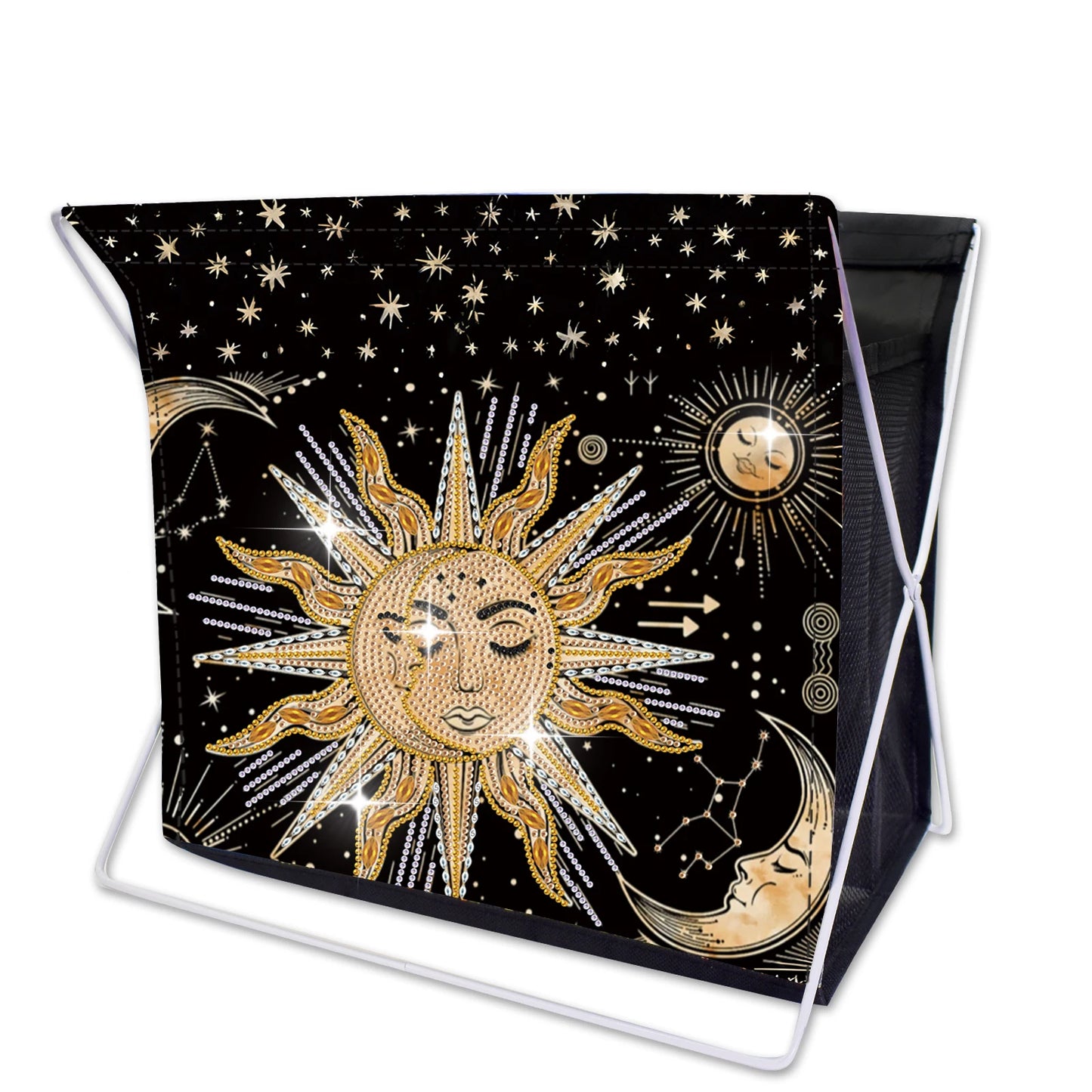 Diamond Painting Opbergmand met Bloemenontwerp – Grote Capaciteit