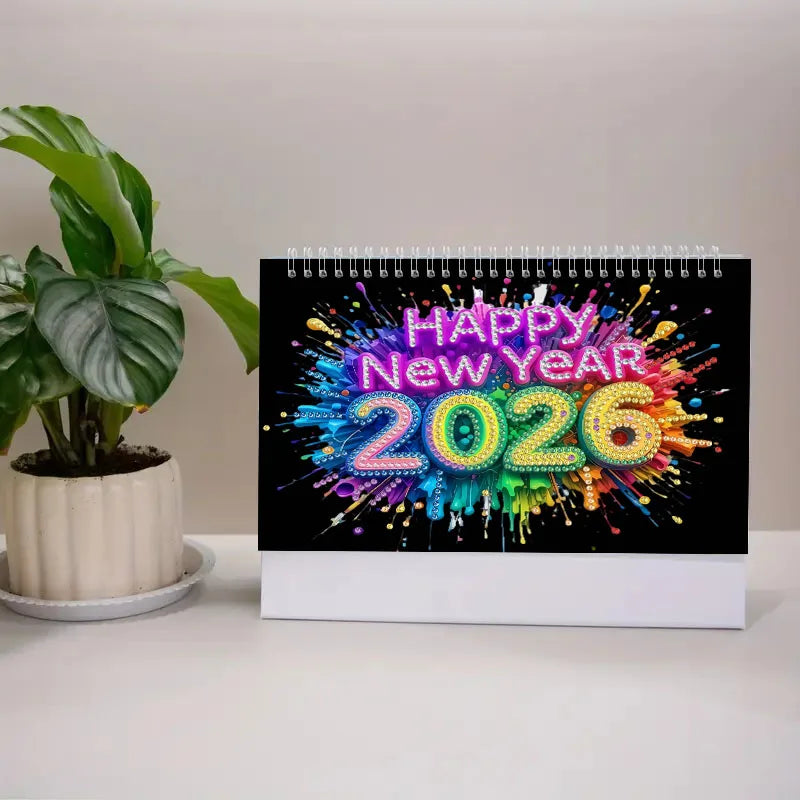Diamond Painting Kalender kerst tafelkalender met decoratieve maanden