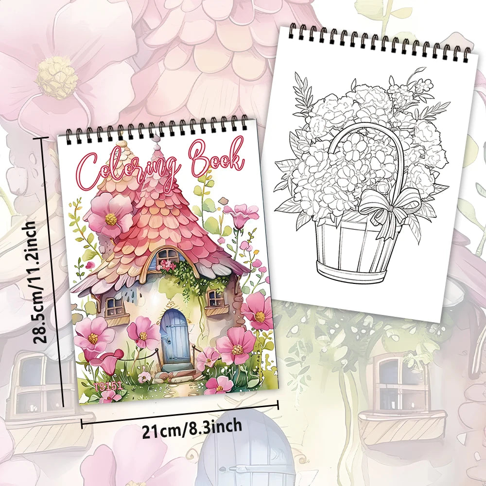 Kleurboek voor volwassenen met bloemen – 30 ontspannende patronen