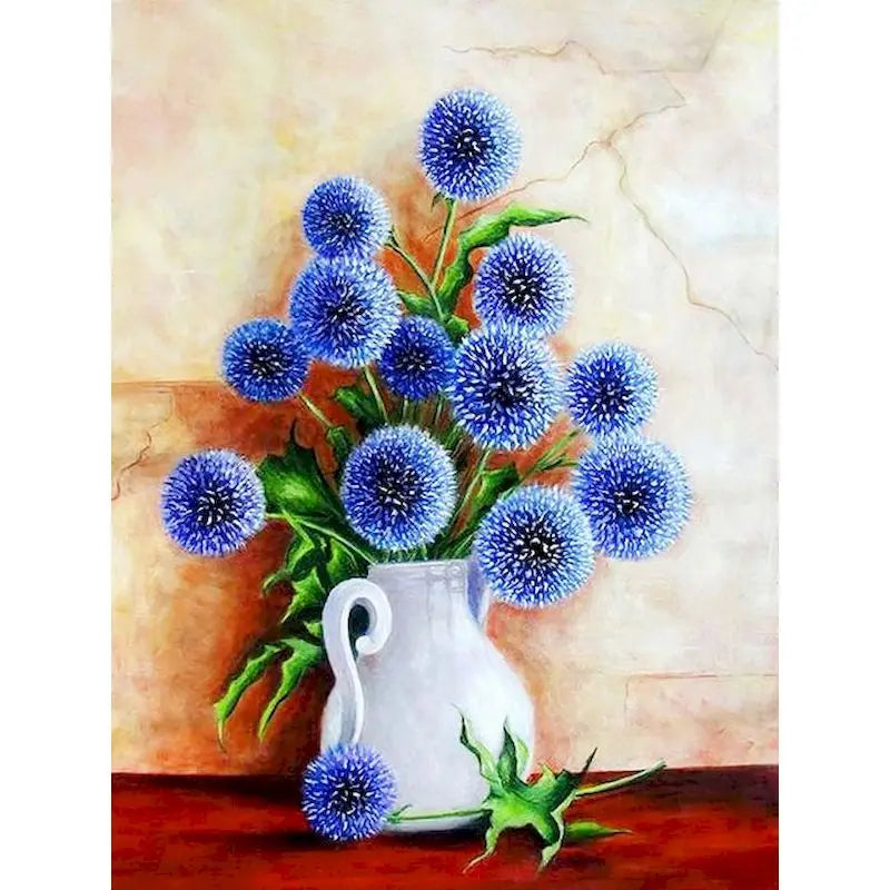 Schilderen op nummer - Klassieke Hortensia op Canvas