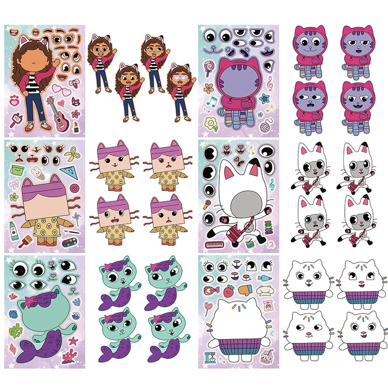 Sticker pret – Maak een gezicht met deze stickerset