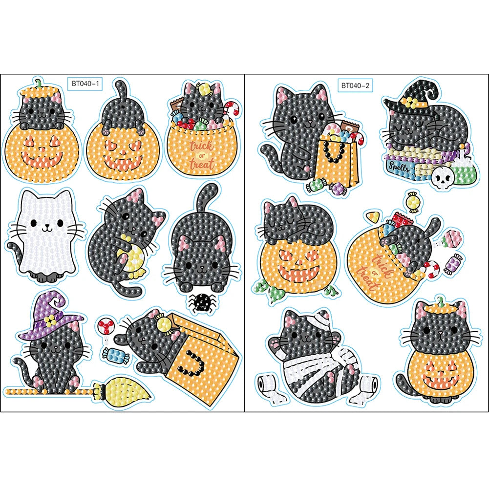 Diamond Painting Sticker Set - Dierenmotieven