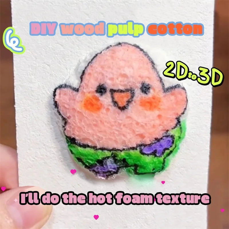 Schuim textuur tekenen 3D knutselpapier – 10-50 stuks creatief tekenplezier