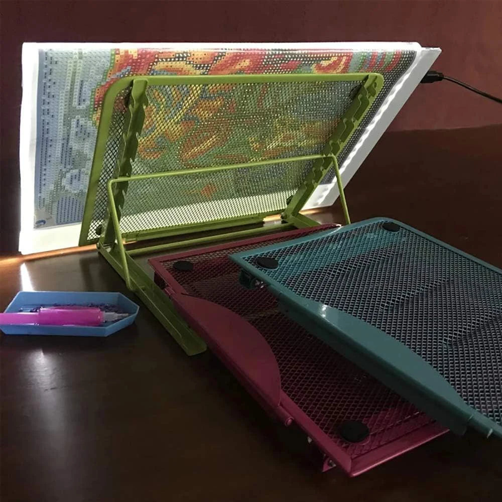Diamond Painting Standaard – Opvouwbare en Verstelbare Metalen Houder