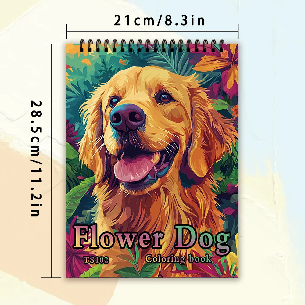 Kleurboek voor volwassenen met 30 pagina's – Honden, Katten of Vogels