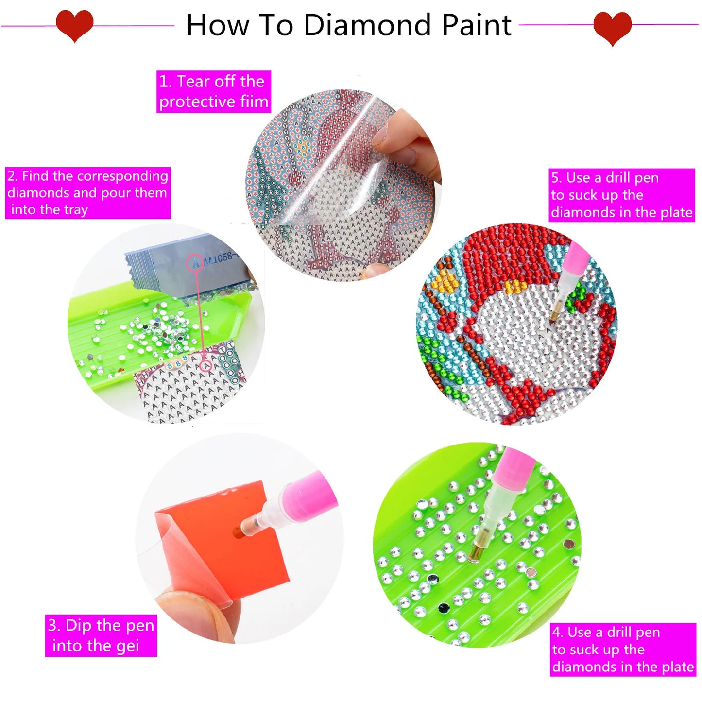 Diamond Painting Kerst Onderzetters met Houder – Creatief en Uniek Cadeau
