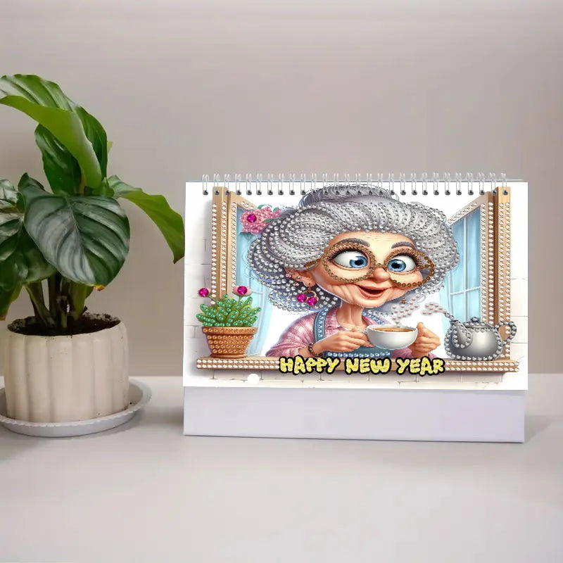 Diamond Painting Kalender met 13 afbeeldingen - 4 varianten
