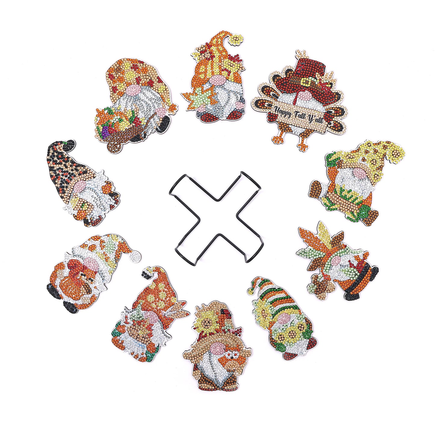 Diamond Painting Onderzetters met Houder - Katten, gnomes of bijtjes