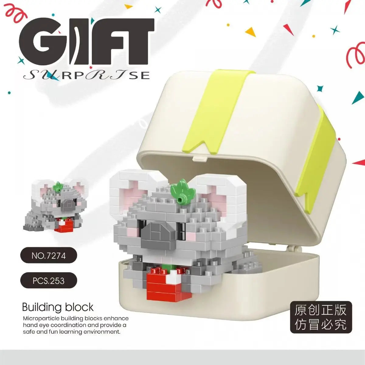 Bouwpakket dieren - Kleine dieren bouwset cadeaudoos