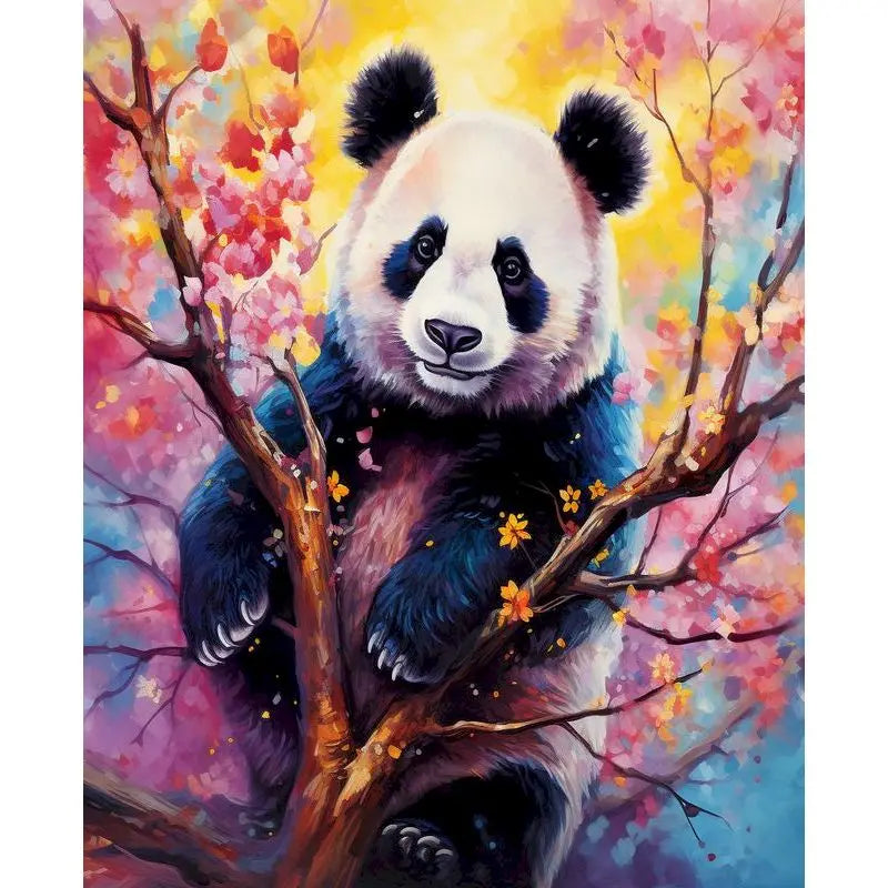 Schilderen op nummer dieren - Panda - Voor volwassenen