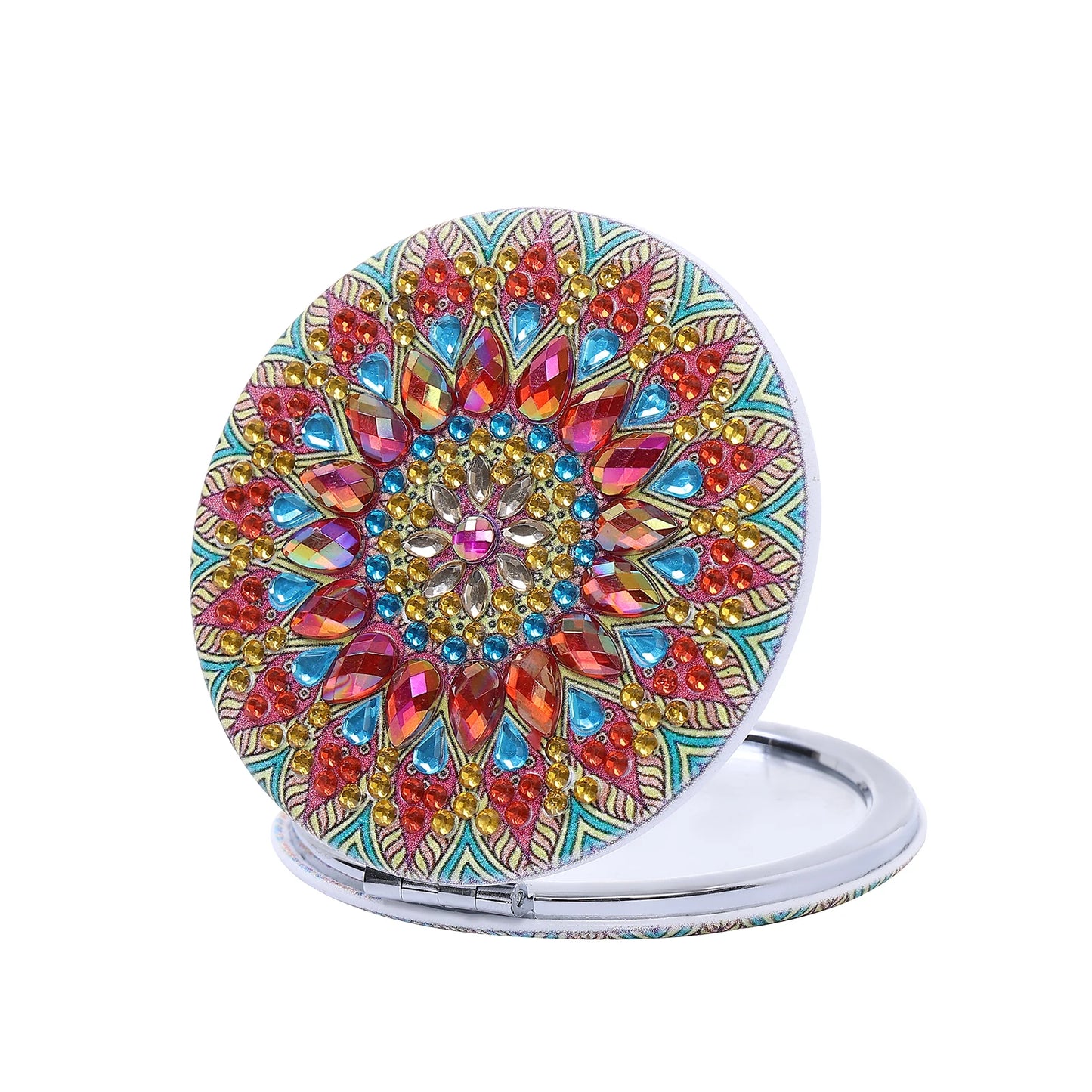 Diamond Painting Make-up spiegel Mandala - Compacte Opvouwbare Spiegel met Steentjes