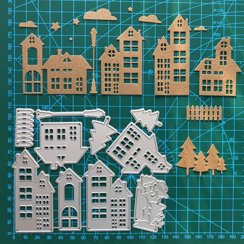 Metalen snijmal Boomhuis Frame voor scrapbooking en kaarten