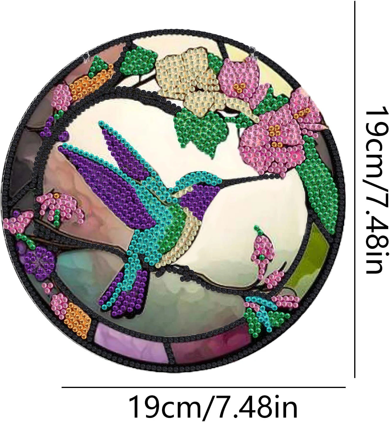 Diamond Painting Hangend ornament Vlinder, kolibri en libelle