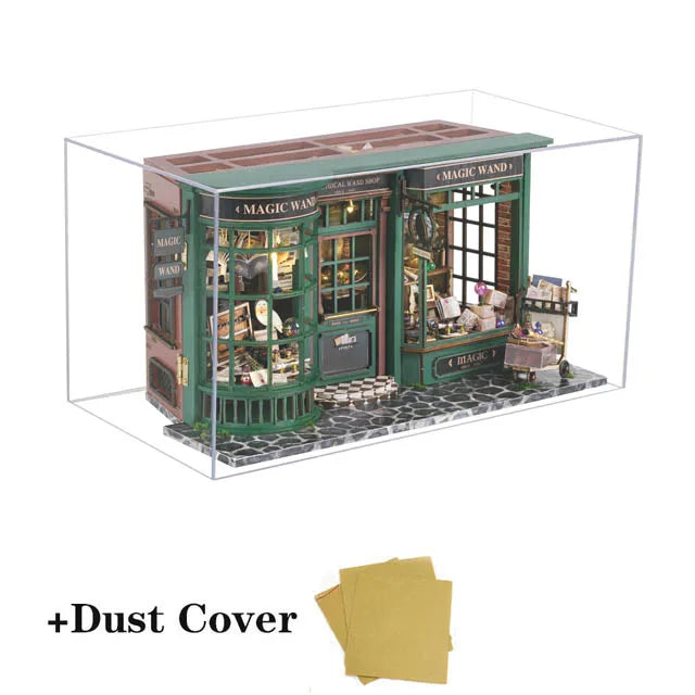 Zelfbouw Miniatuurhuisje – Met Houten Miniatuurmeubels (1:24 schaal) - F032
