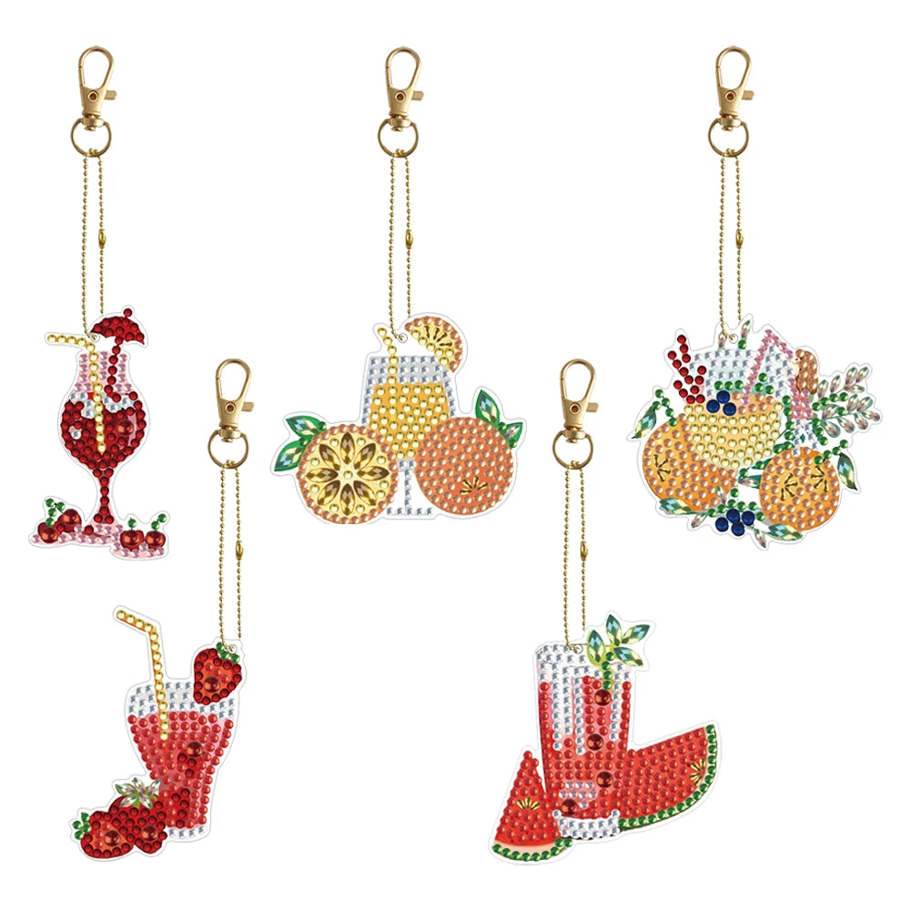 Diamond Painting Sleutelhanger set - Dubbelzijdig te beplakken (5-10 stuks)
