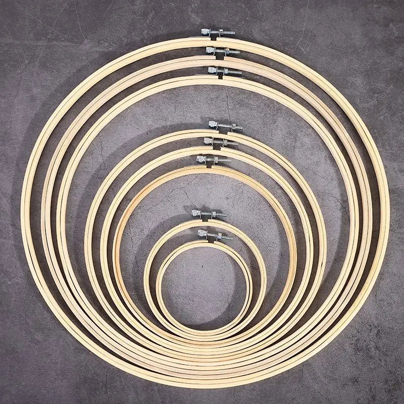 Borduurring Rond Bamboe Voor Borduren en Punch Needle Decoratie