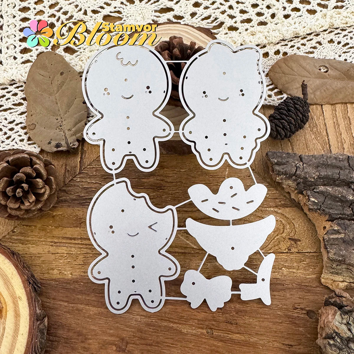 Snijmal Gingerbread Man kerstvorm voor kaarten en scrapbooking